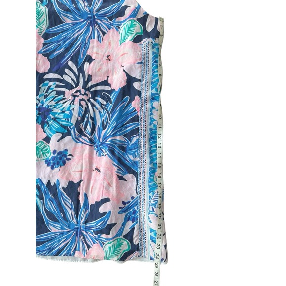 Lilly Pulitzer Jackie Silk Shift Mini Dress Sugar‎ Mambo Hawaiian Hibiscus Small - Picture 3 of 6